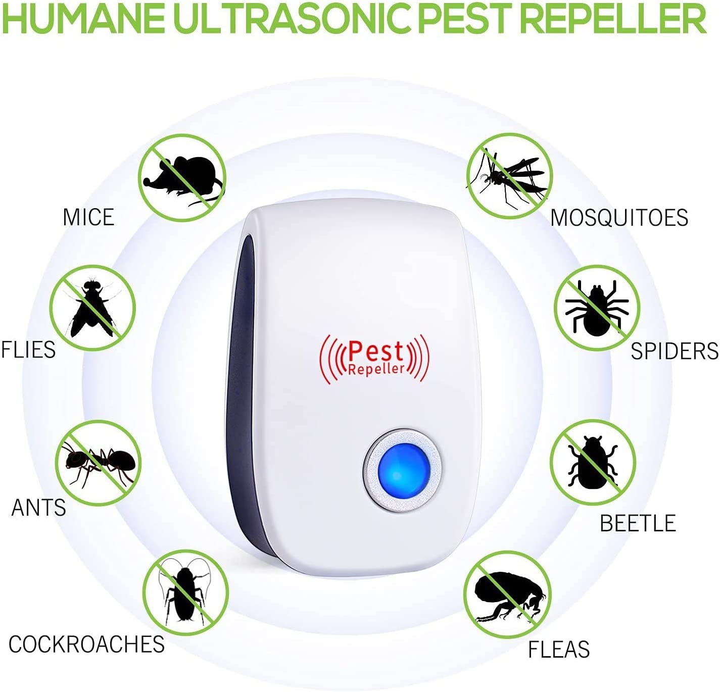 Ultrasonic pest repellent machine to Repel termite, Rats, Cockroach, mosquito, Home pest & Rodent repelling aid