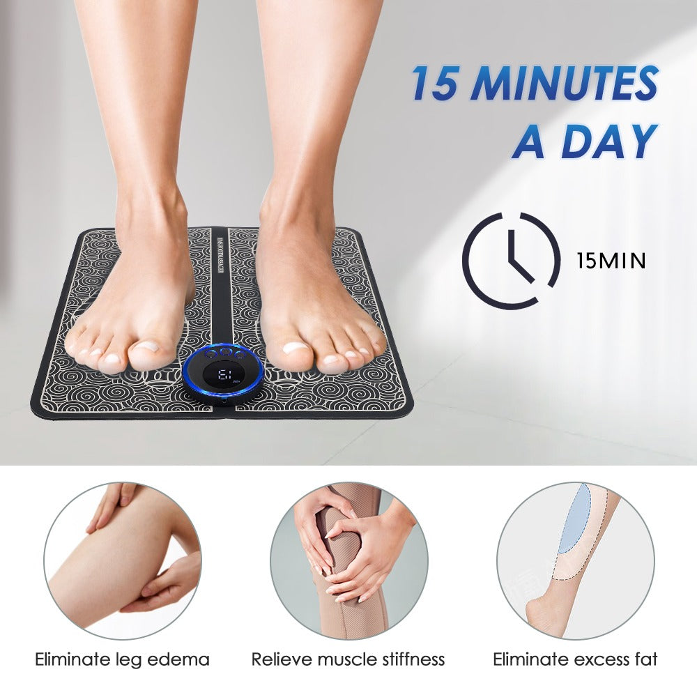 Accupoint Foldable Foot Massager, 8 modes, 19 intensity levels for ultimate pain relief